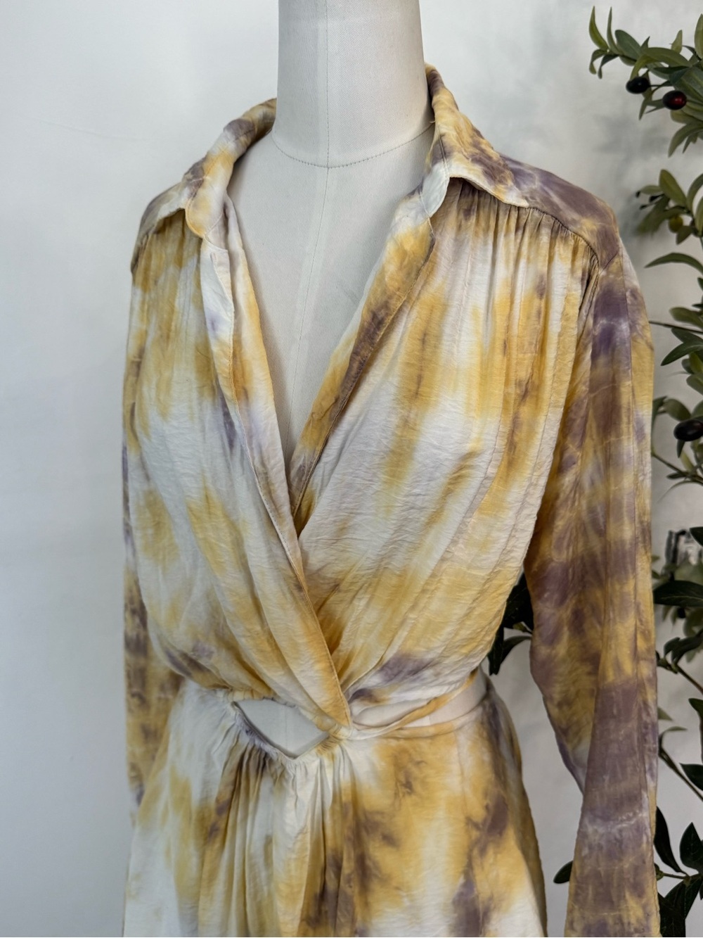YOUNG FABULOUS & BROKE Derby Dress S Violet Jupiter / Tiger Lily Solid - Picture 3 of 9